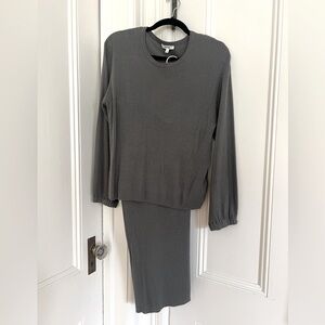 Brand new, never worn, Georgie Cashblend rib sweater and drawstring pant set